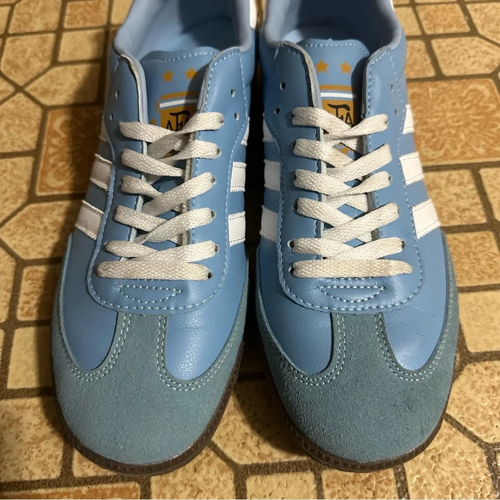 adidas Samba Argentina OG Shoes Blue Retro Classic Sneakers‎ Trainers Men Size 8